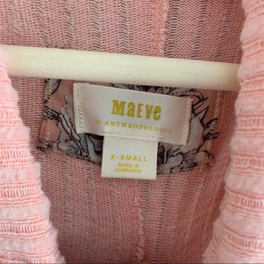 ANTHROPOLOGIE Maeve Pink Cowl Neck Sweater - Picture 4 of 7